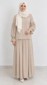 Lyna maxi set in beige