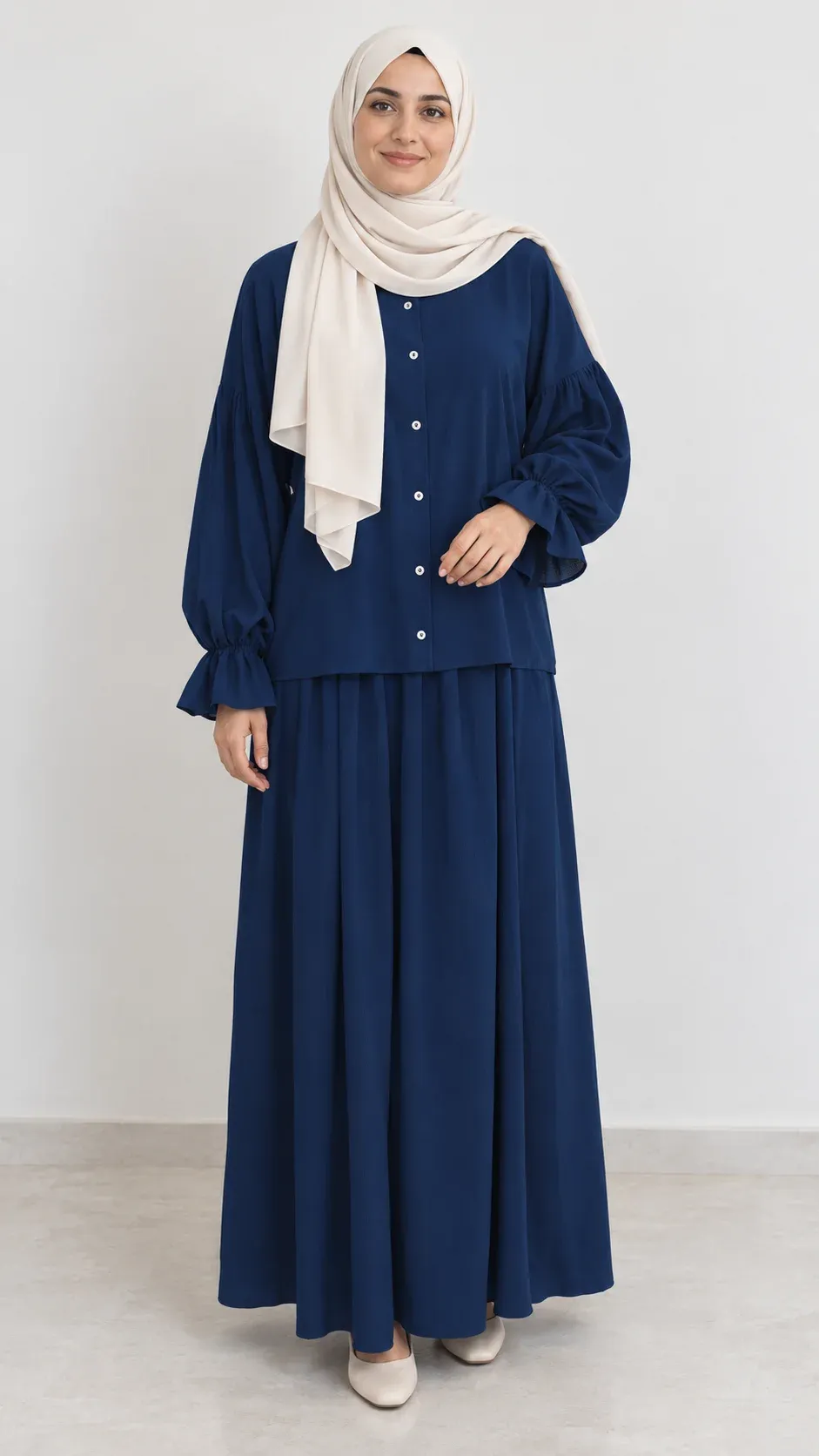 Lyna maxi set in navy
