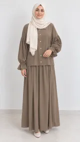 Lyna maxi set in taupe
