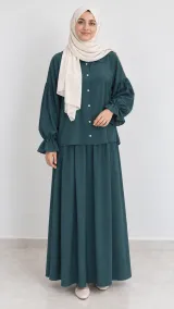 Lyna maxi set in teal
