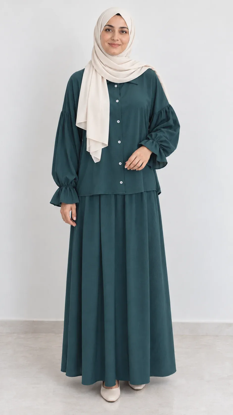 Lyna maxi set in teal