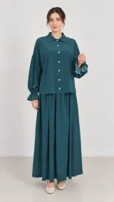 Ensemble Lyna, bleu pétrole