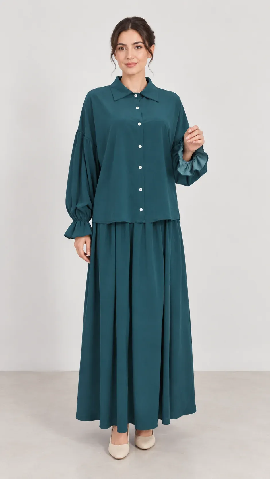 Ensemble Lyna, bleu pétrole